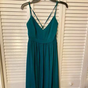 Emerald Green J Crew Midi Dress